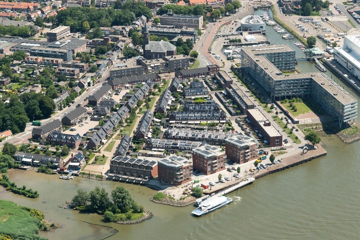 De nieuwe wijk Alblasserwerf in vogelvlucht