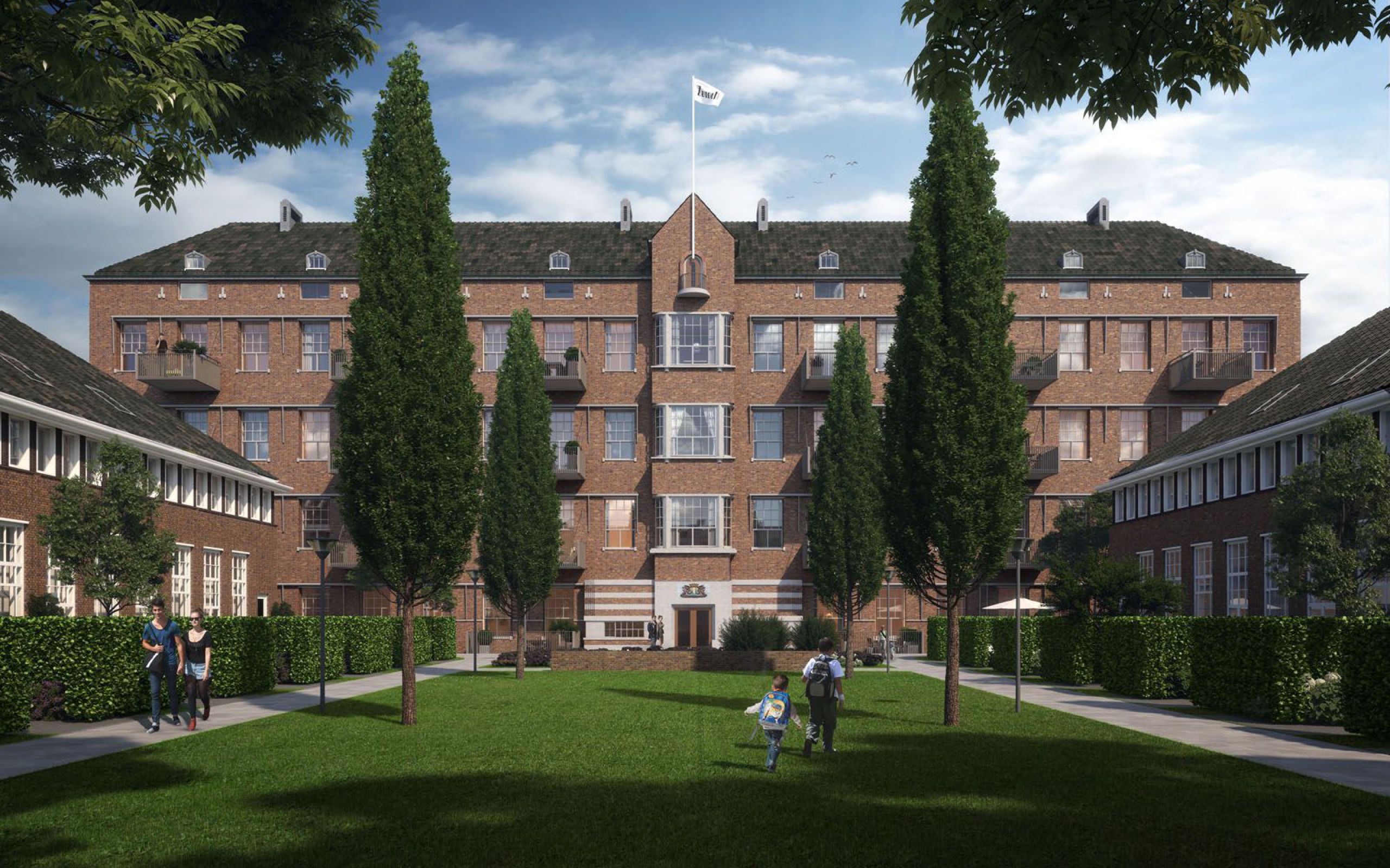 Impressie van architectenbureau Molenaar & Co van het toekomtige ZuideR Carré