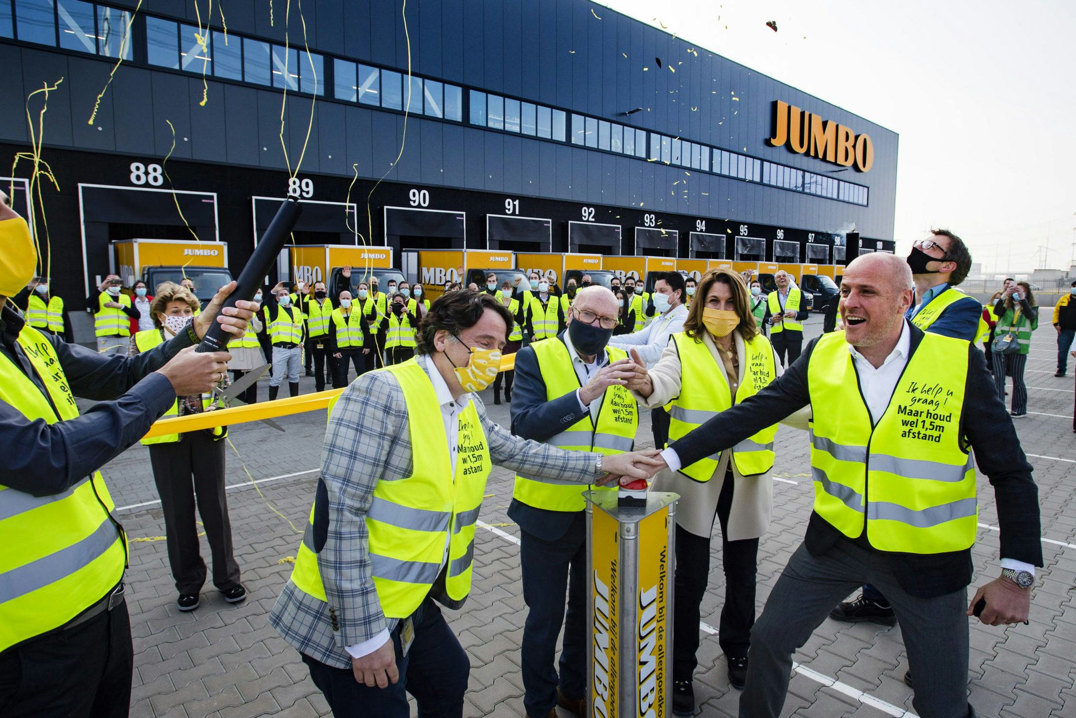 Opening van een e-fulfilment centrum van Jumbo in Bleiswijk.