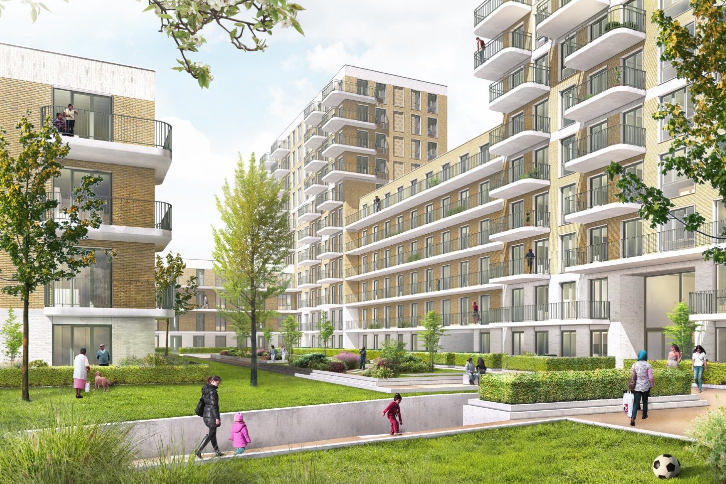 Impressie van het project Nieuw Develstein in Amsterdam, een van acquisities vorig jaar

 