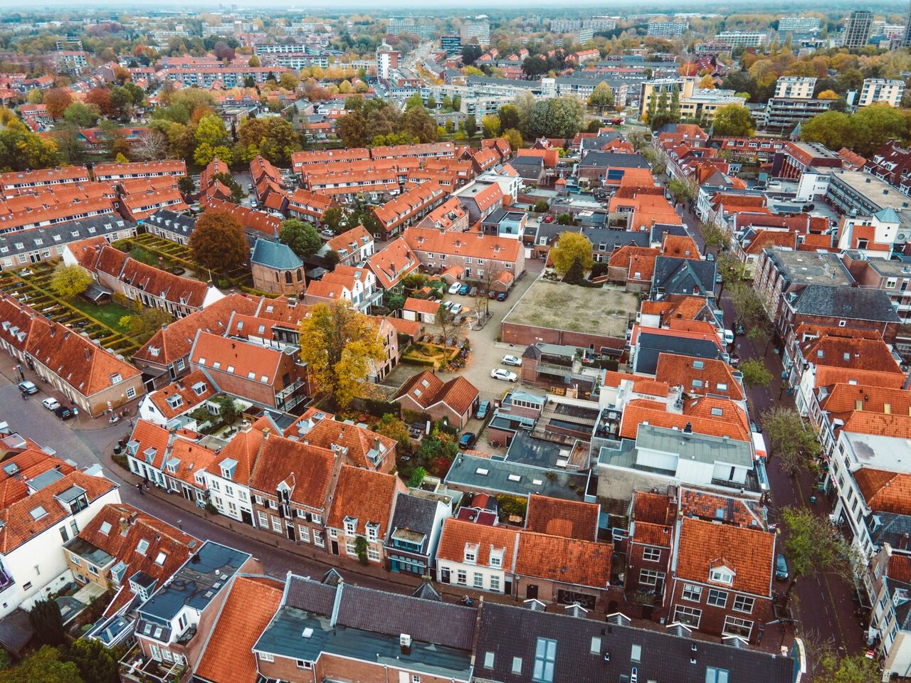 Het stukje Amersfoort waar Wilton een portefeuille heeft gekocht. Op de voorgrond de Coninckstraat.