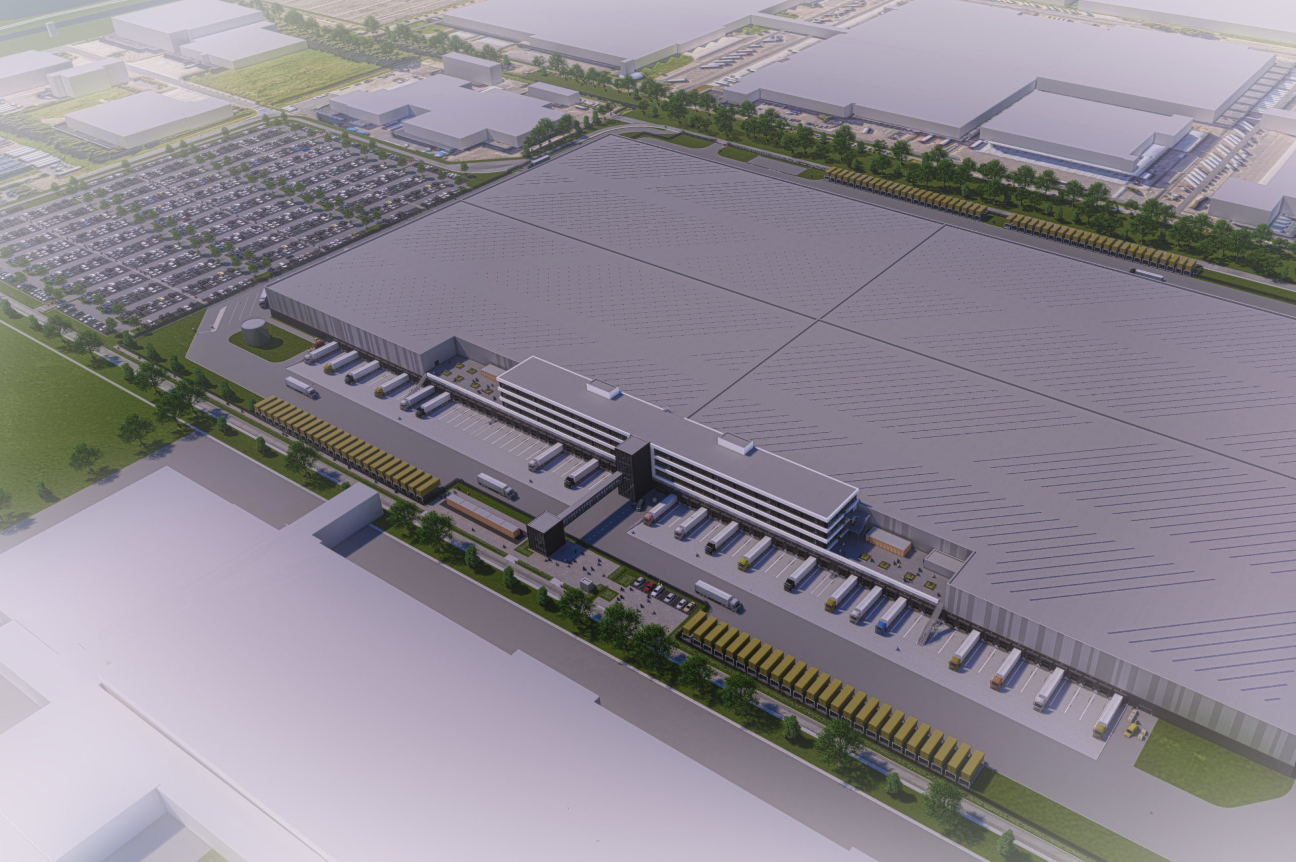 Het Zalando-distributiecentrum in Bleiswijk.