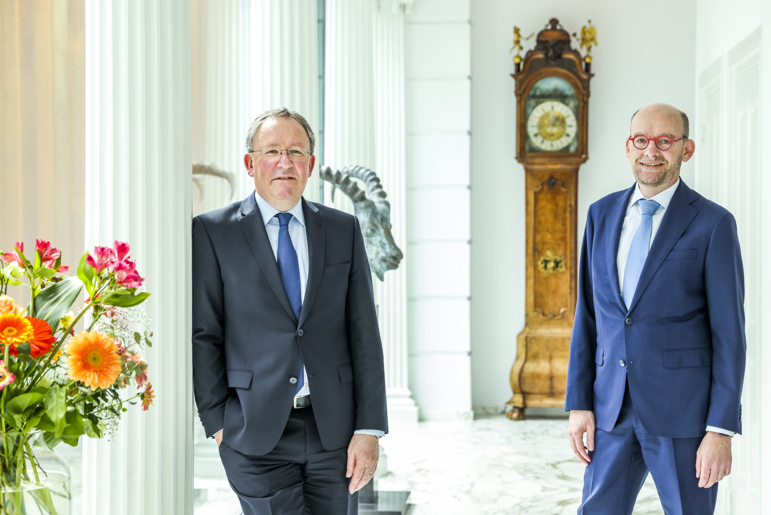 Vastgoedbeleggers Frans Herberighs en Alphons Spaninks. Foto: Marcel van Hoorn