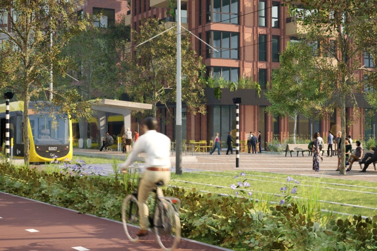 impressie Nieuwegein stationsgebied. Bron: KaiserVR