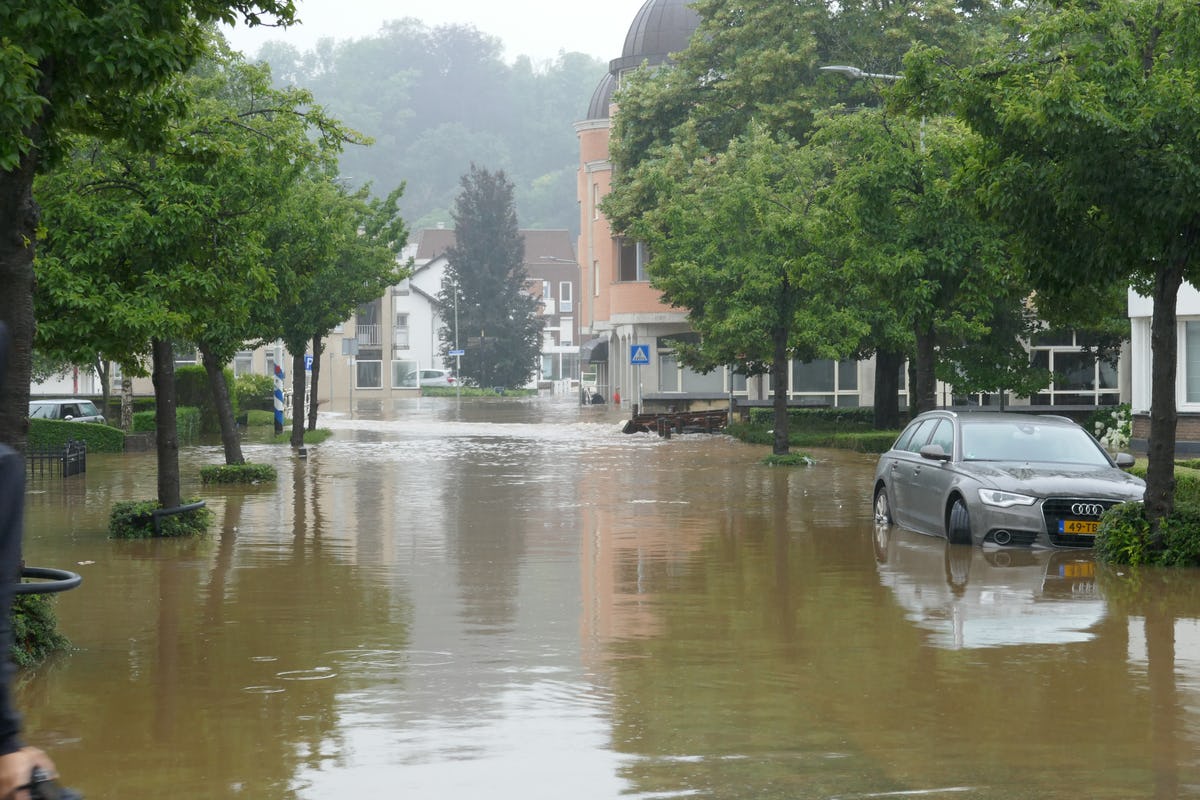 Overstroming Limburg, Valkenburg 15 juli 2021.
