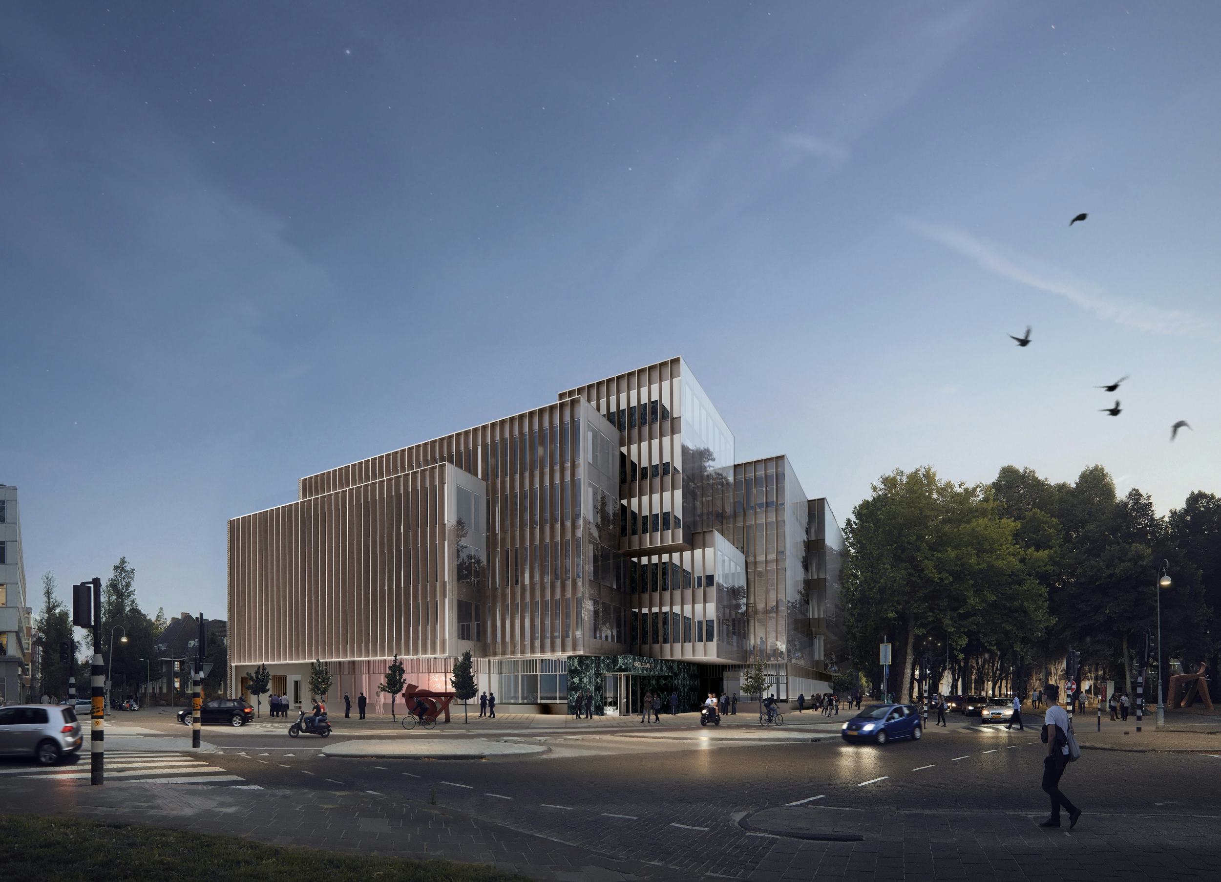 Ontwerp van OMA voor herontwikkeling Apollolaan 171