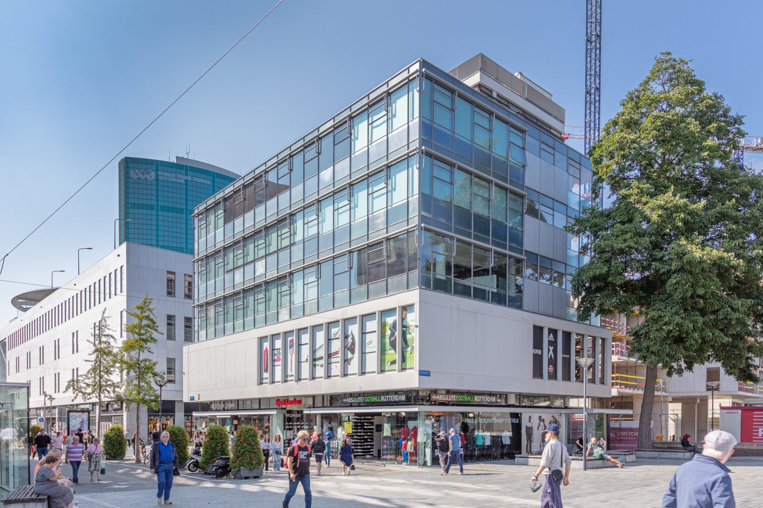 Het pand aan Hoogstraat 181 in Rotterdam. Foto: Redevco