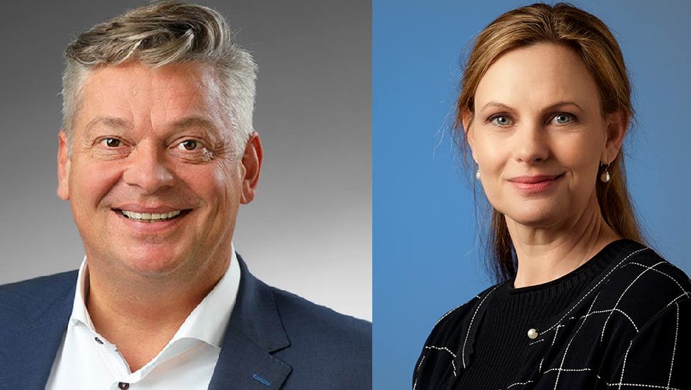 Arthur Schellekens (NVM) en Cindy Kremer (VEH)