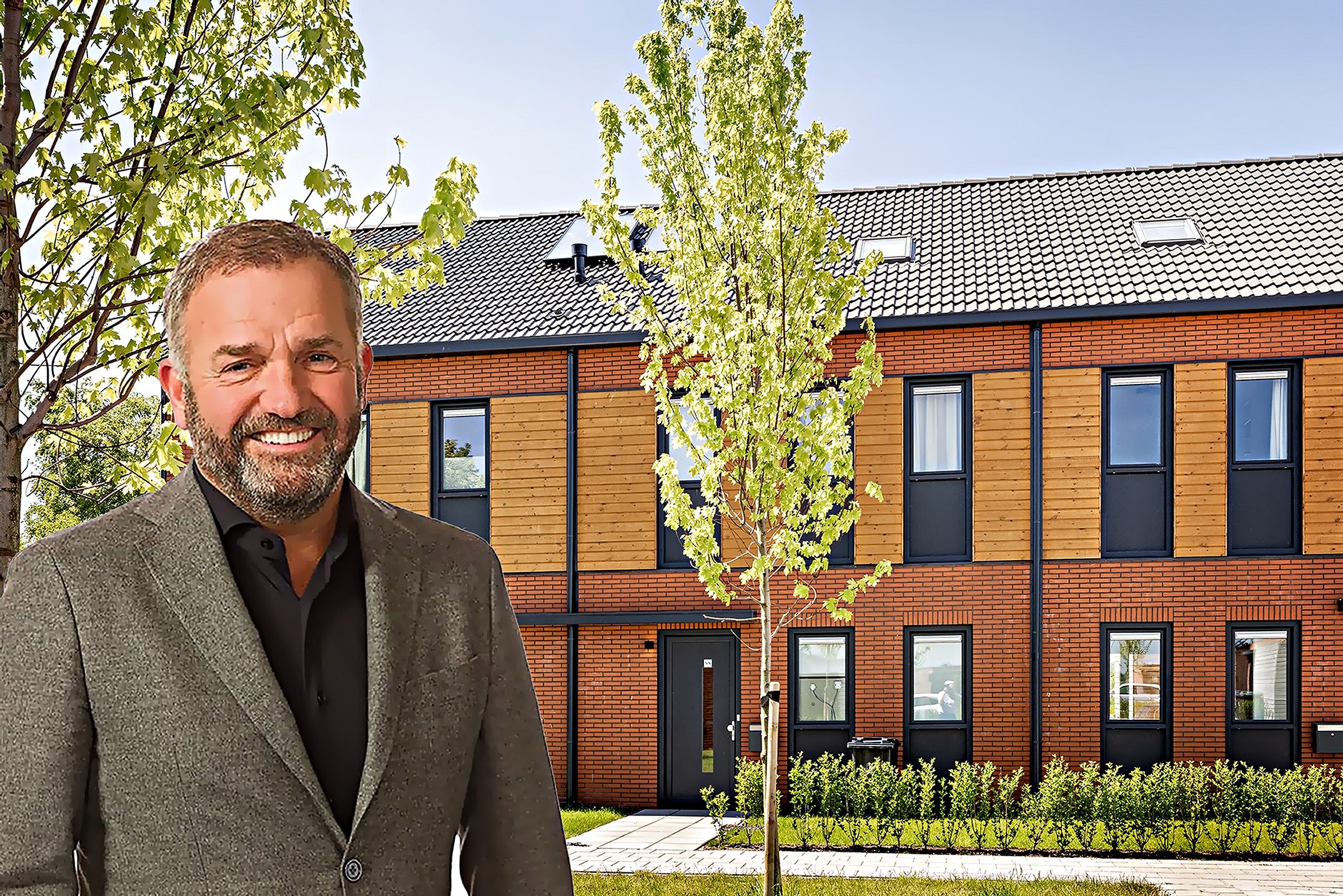 Dertig aardbevingsbestendige wisselwoningen in Groningen. Harry van Zandwijk: “met onze moderne modulaire bouwwijze kunnen we supersnel inspelen op veranderende woningvragen.”