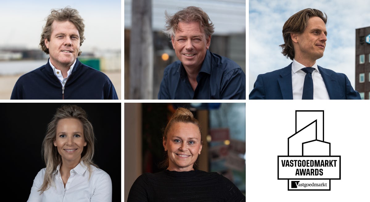 Dit zijn de vijf kandidaten voor de vastgoedman/-vrouw award van 2021