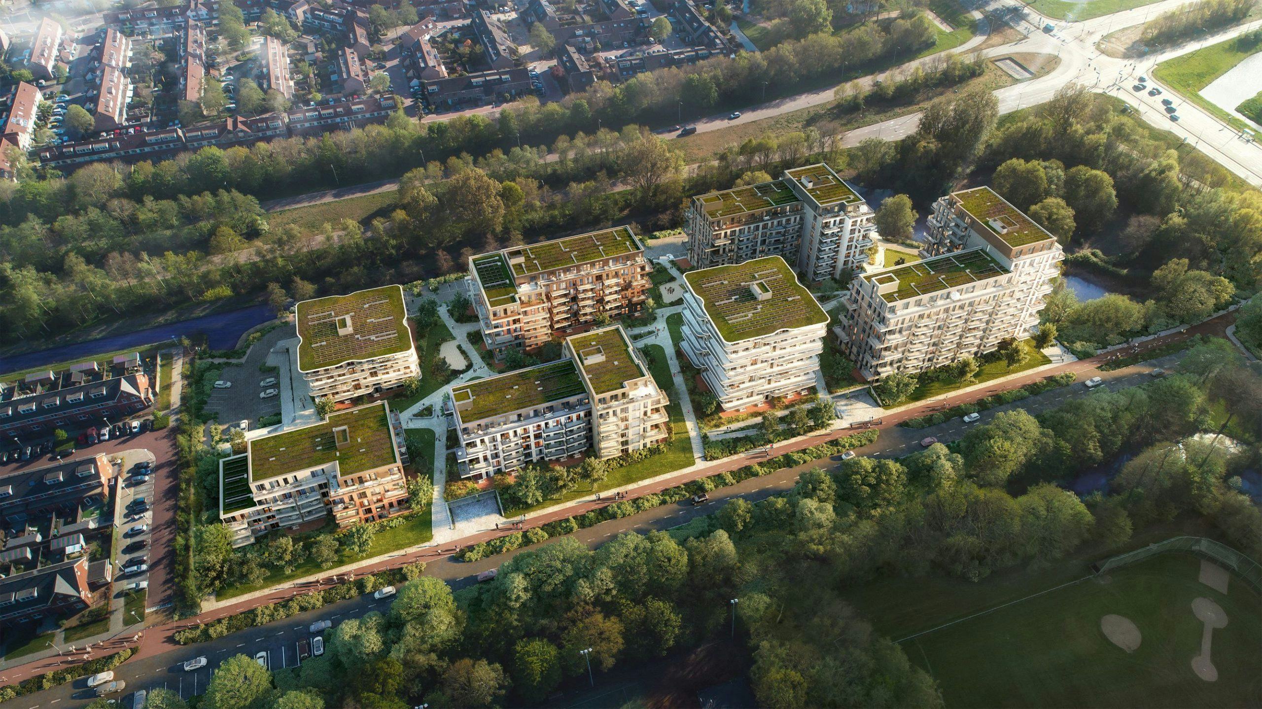 Artist Impression Vogelvlucht Olympiade Amstelveen