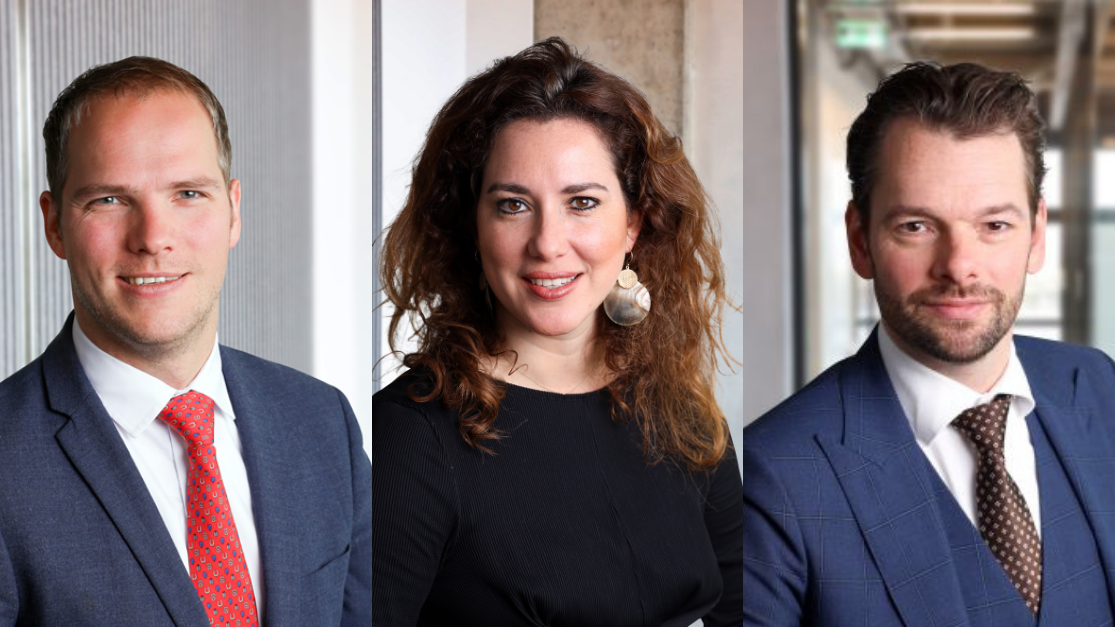 Teun Blom, Rachelle Mourits en Martyn Schellekens