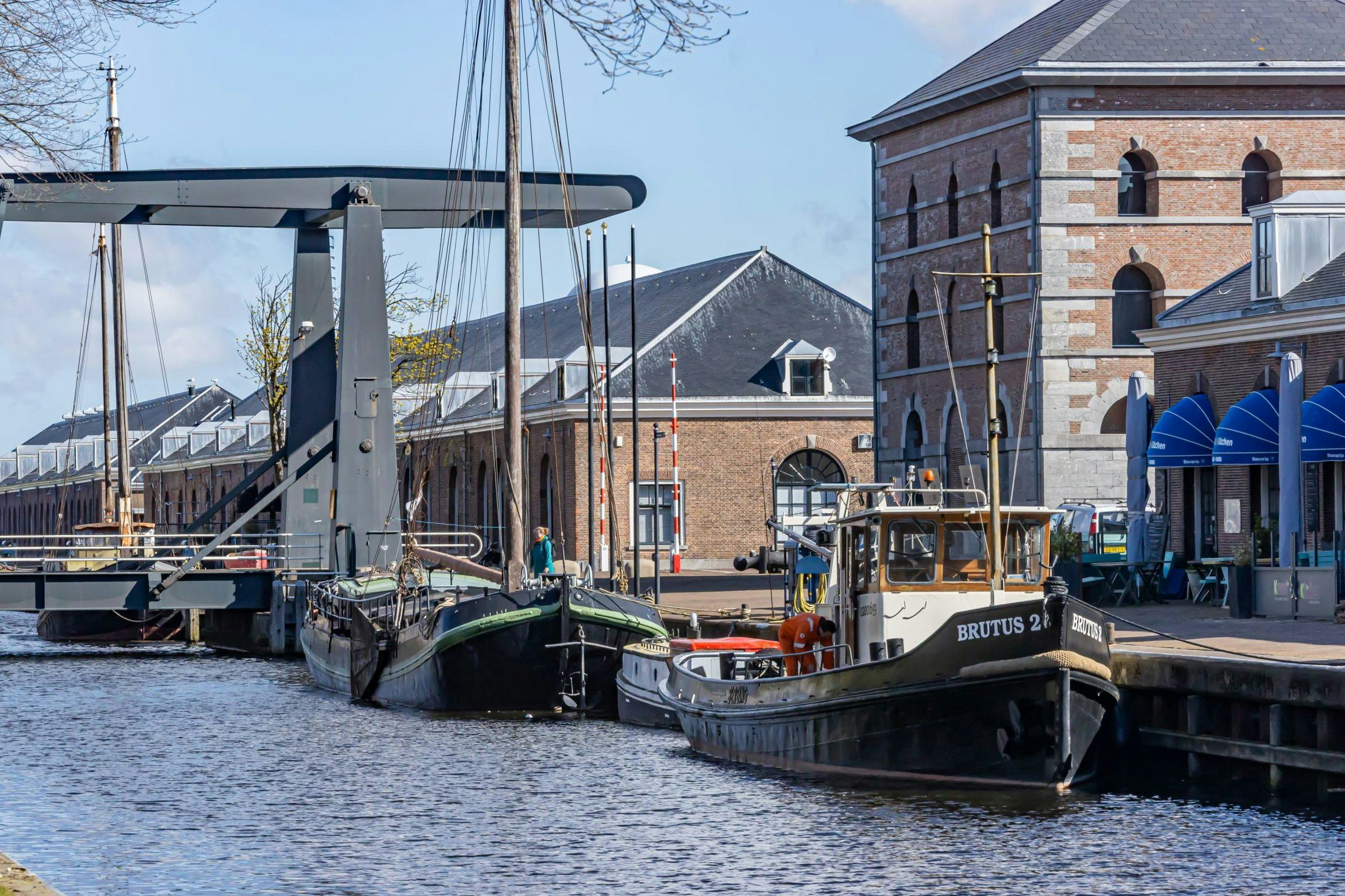 De kazerne van de marine in Den Helder. 