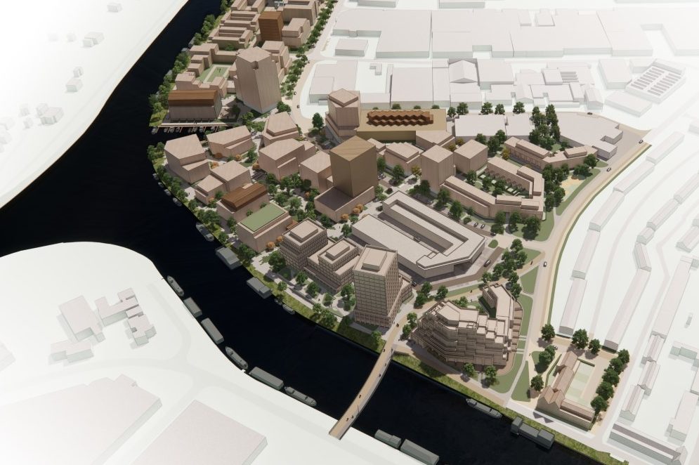 Impressie van de toekomstige wijk Zuiderhaven in Alkmaar