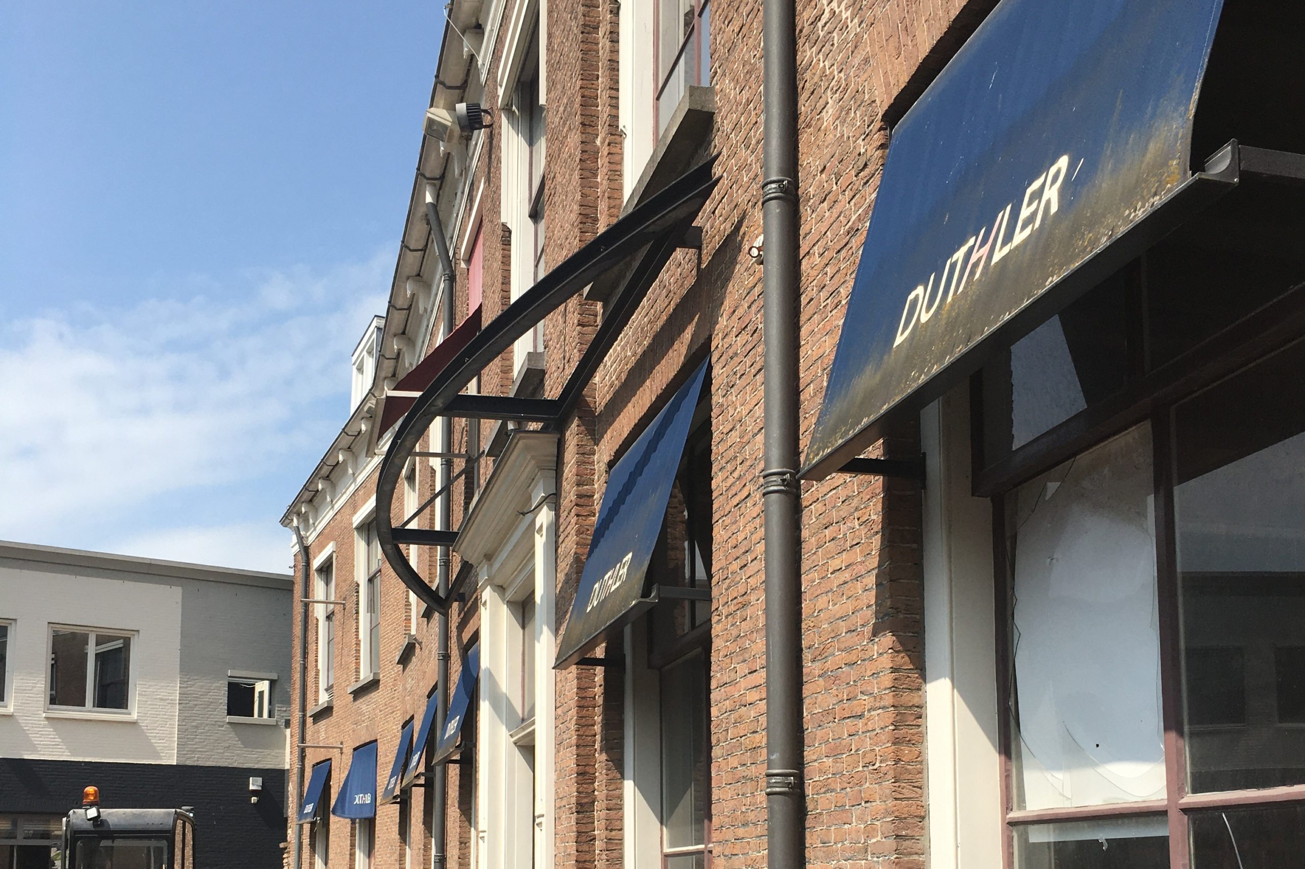 De voormalige winkel van Duthler aan het Gouvernementsplein in Bergen op Zoom