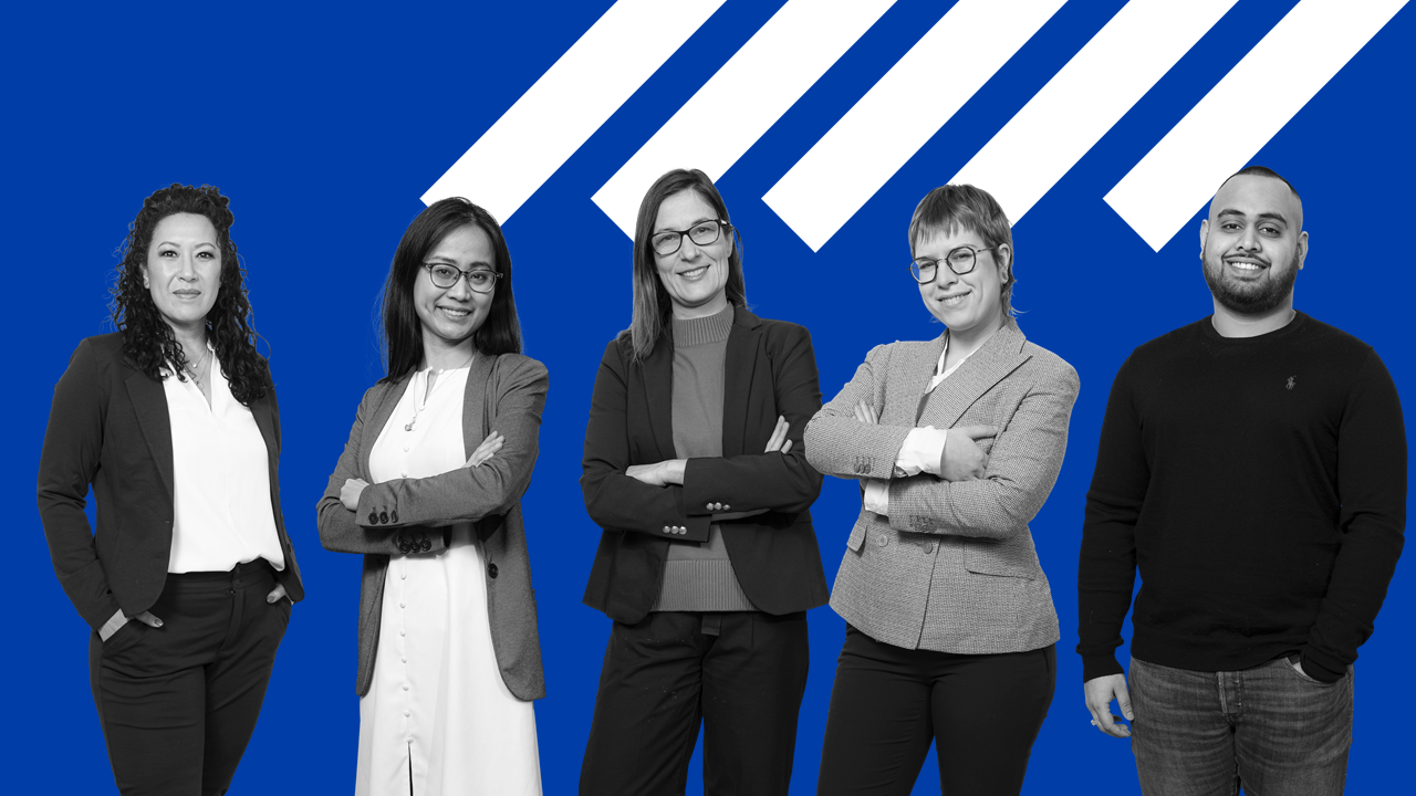 Christine Roest, Thao Nguyen, Milena Ivkovic, Klara Otte en Kavish Garib