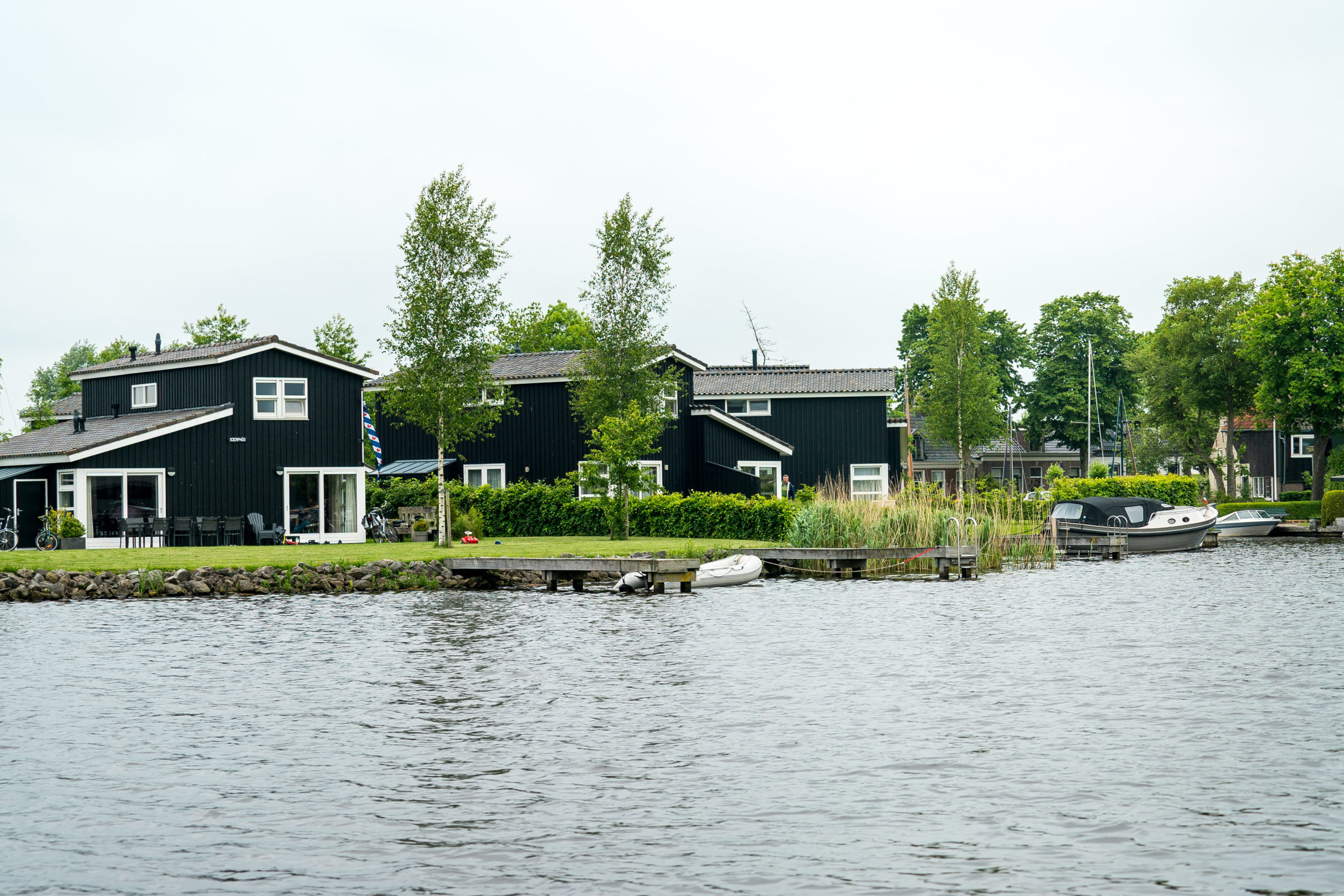 De meeste vakantiebungalows zijn volgeboekt.
