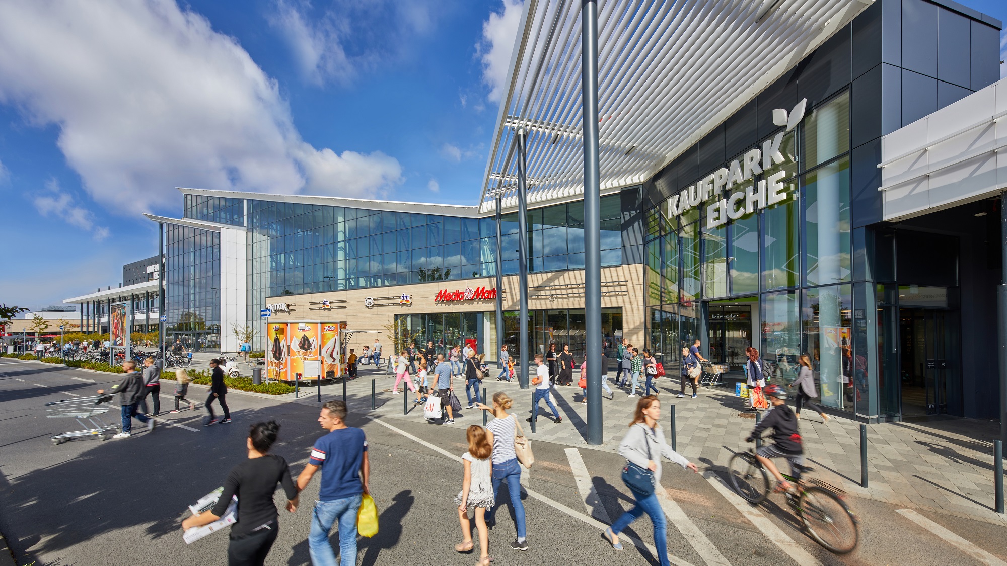 Kaufpark Eiche in Ahrensfelde (Duitsland), een retailpark in het portfolio van de door Redevco overgenomen redos.