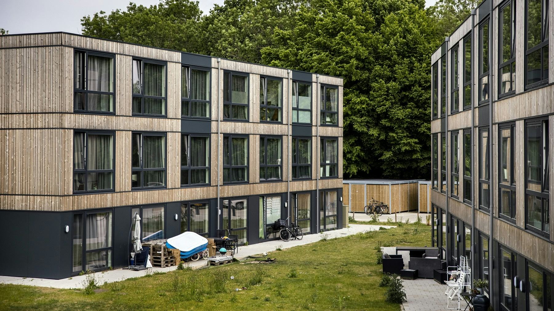 Flexwoningen aan de Fuik in Den Bosch. Foto: ANP / Hollandse-Hoogte / Ramon van Flymen.