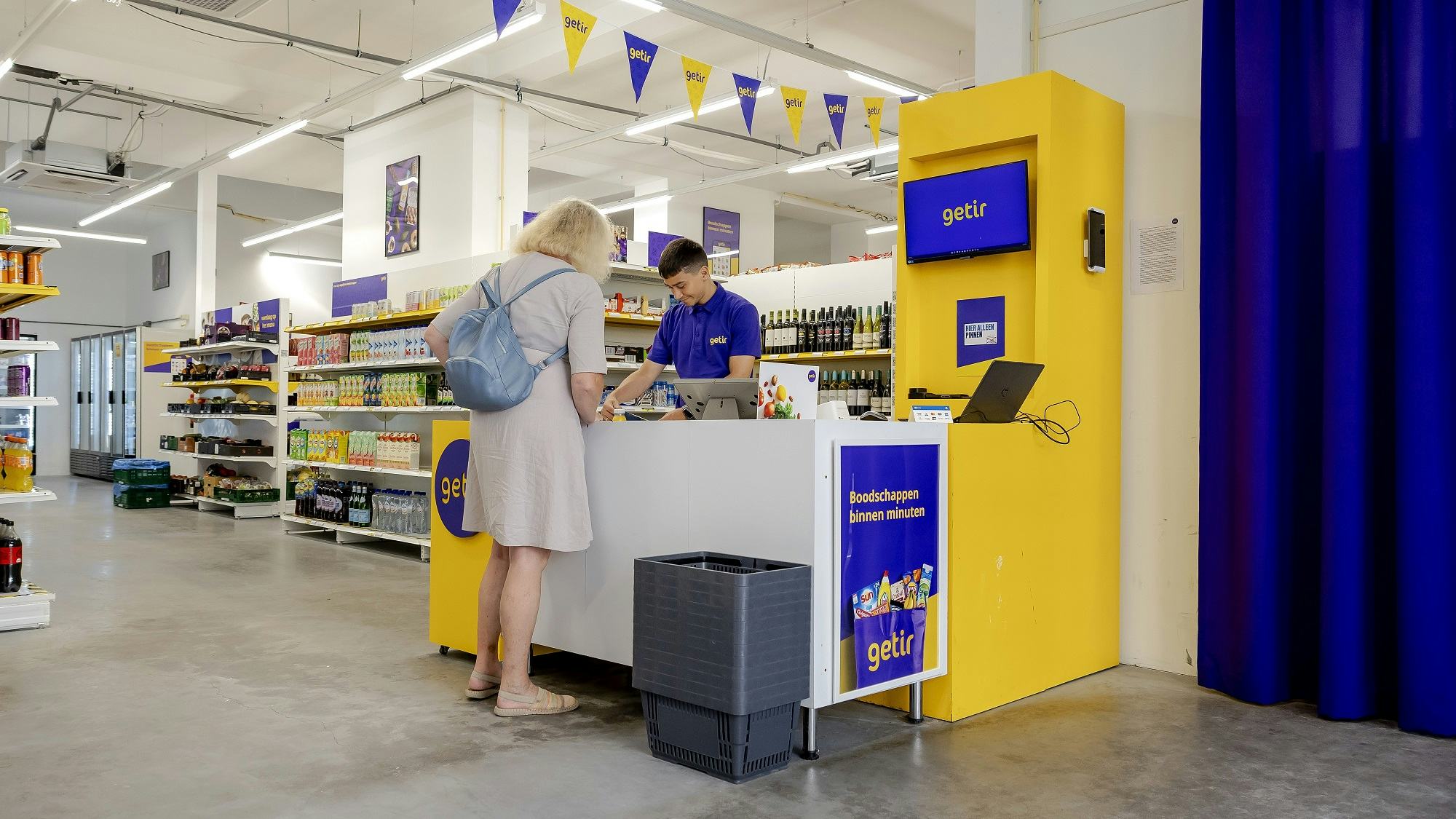 De eerste supermarkt van Getir aan de Eerste Jacob van Campenstraat. Foto: ANP / Robin van Lonkhuijsen