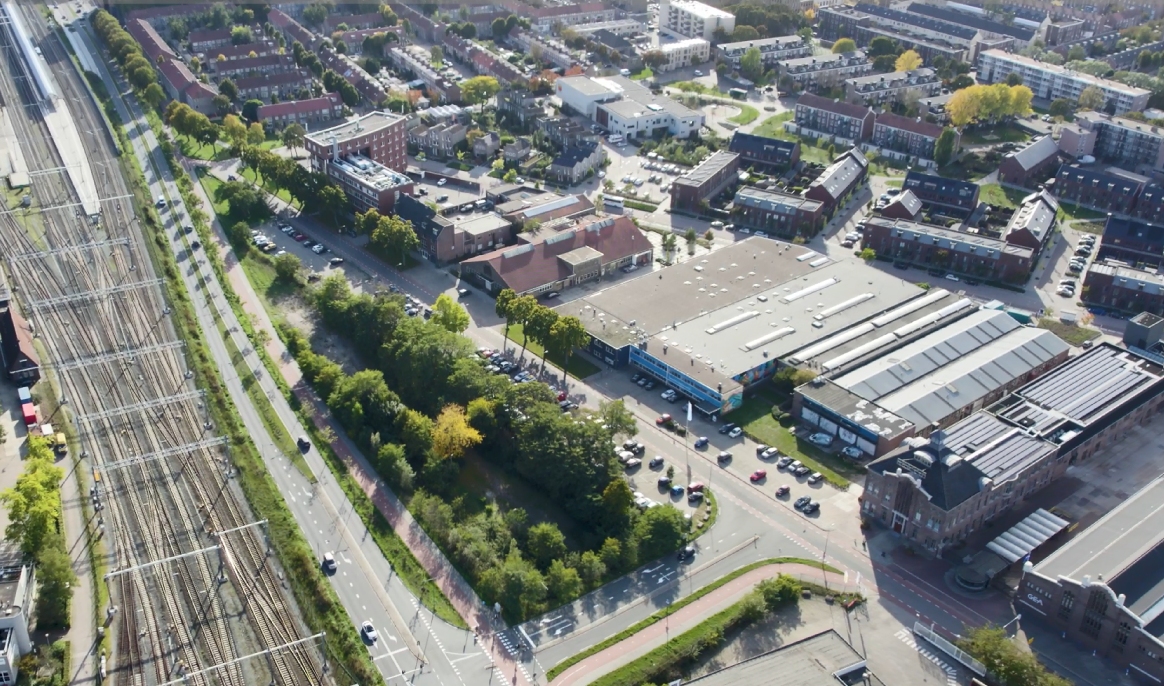 Bovenaanzicht gebied Innovatie Kwartier Den Bosch
