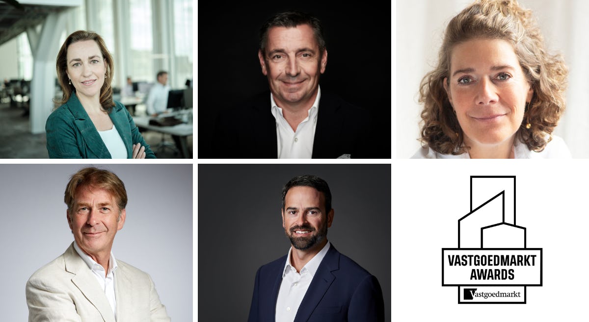 Dit zijn de vijf kandidaten voor de vastgoedman/-vrouw award van 2022