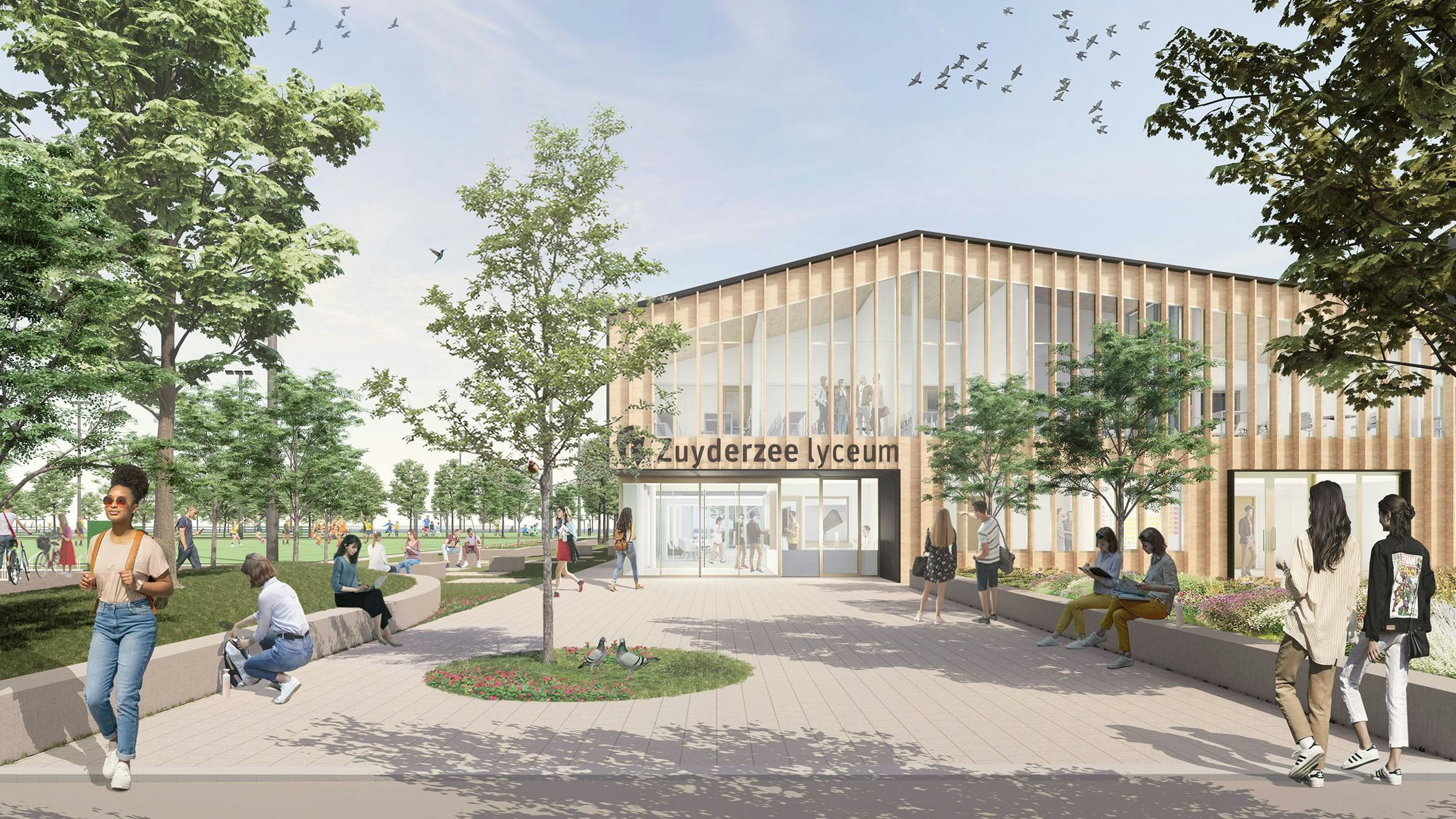 BDP ontwerpt nieuw gebouw voor het Zuyderzee Lyceum in Lemmer