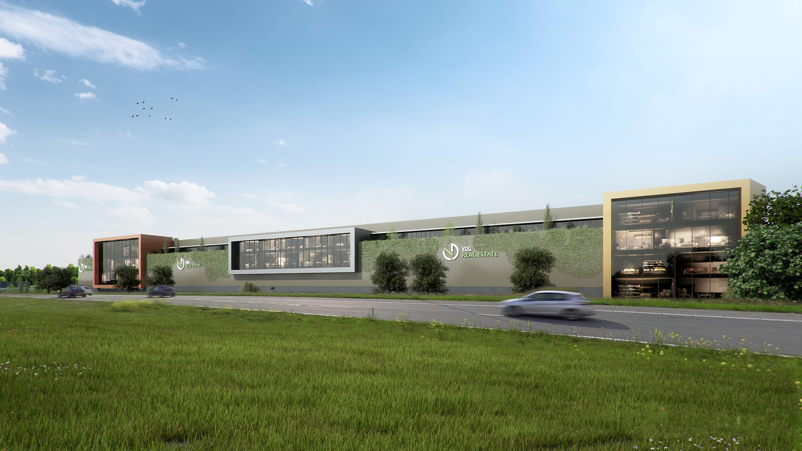 Het nieuwe zevenlaags distributiecentrum van VDG Real Estate is een prachtvoorbeeld van slim ruimtegebruik.