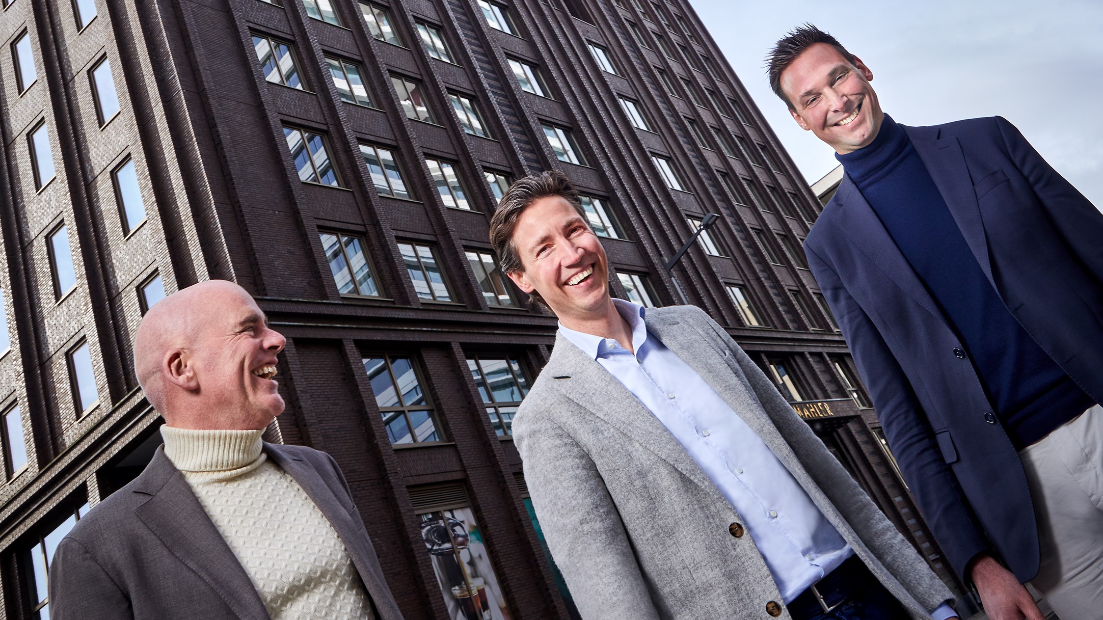 De driekoppige directie van G&S& wordt gevormd door Jason Blackmore (links), Diko Ruit (midden) en Dennis van de Ven (rechts). Foto: Milan Hofmans.