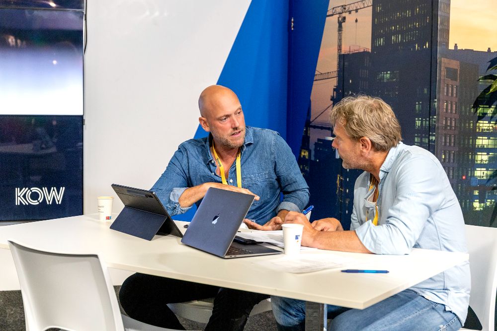 Marc Koehler in gesprek met Vastgoedmarkt tijdens de Provada 2023. 