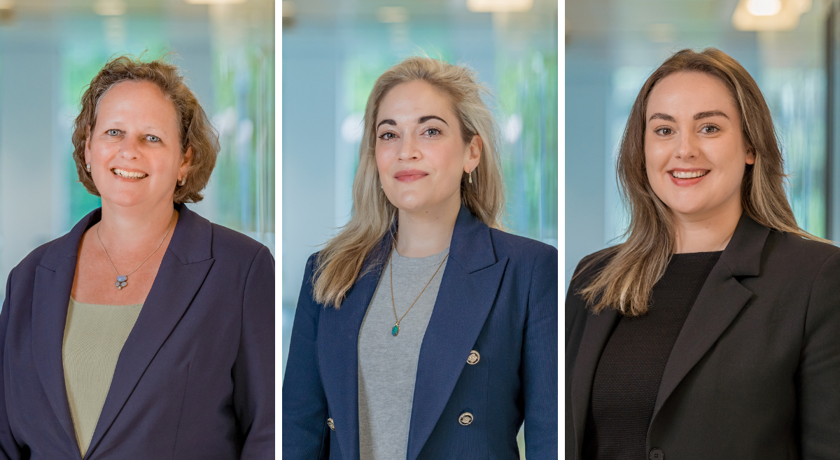 Debbie van Noort, Milena Stopic en Alice O’Gara