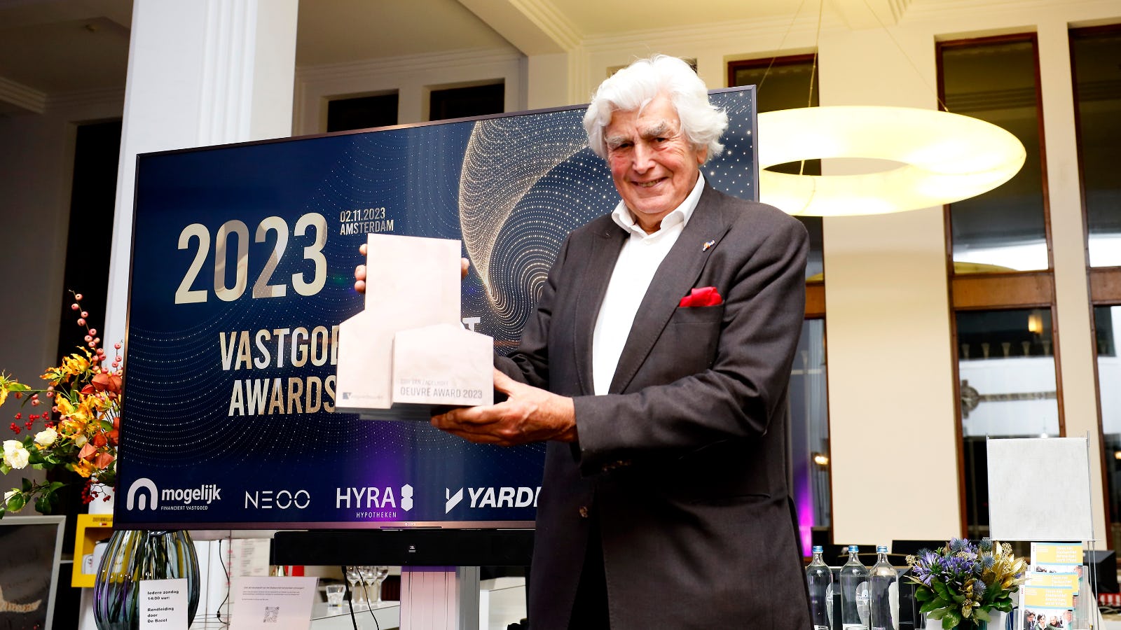 Cor van Zadelhoff, winnaar van de Vastgoedmarkt Oeuvre Award 2023