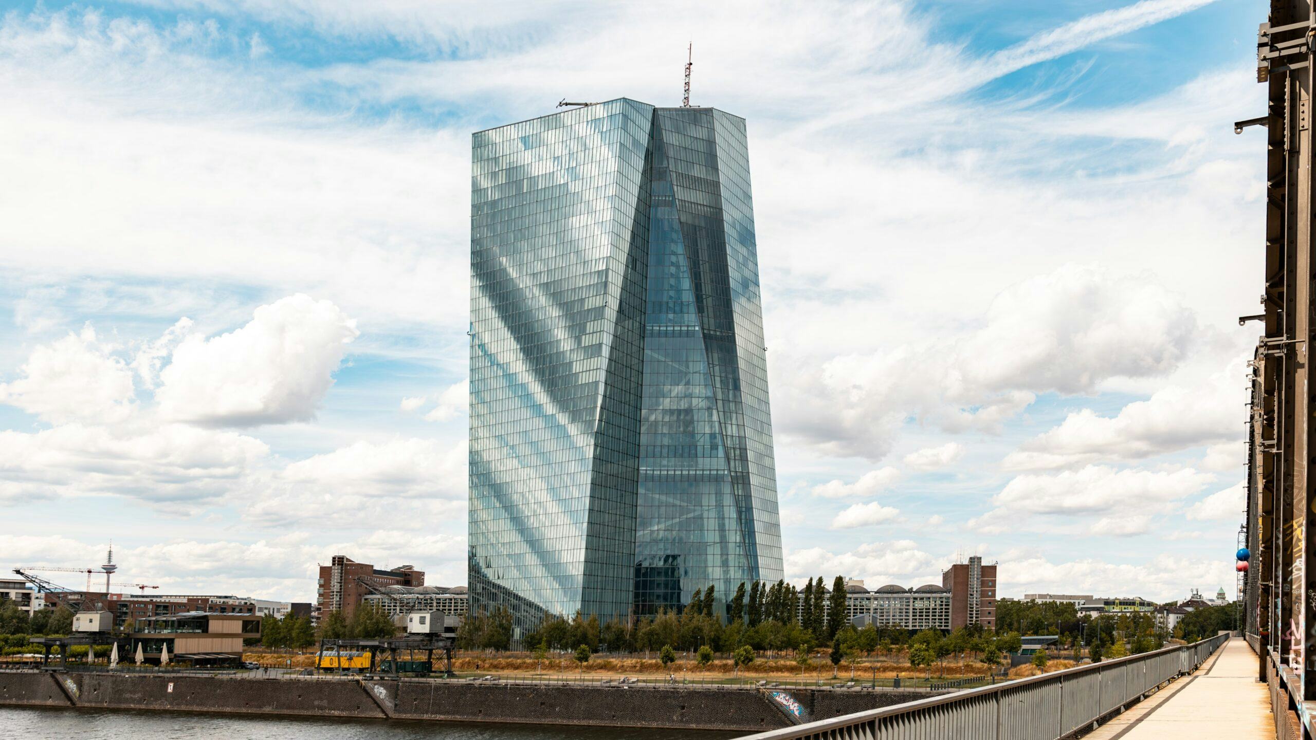 Hoofdkantoor van de ECB in Frankfurt