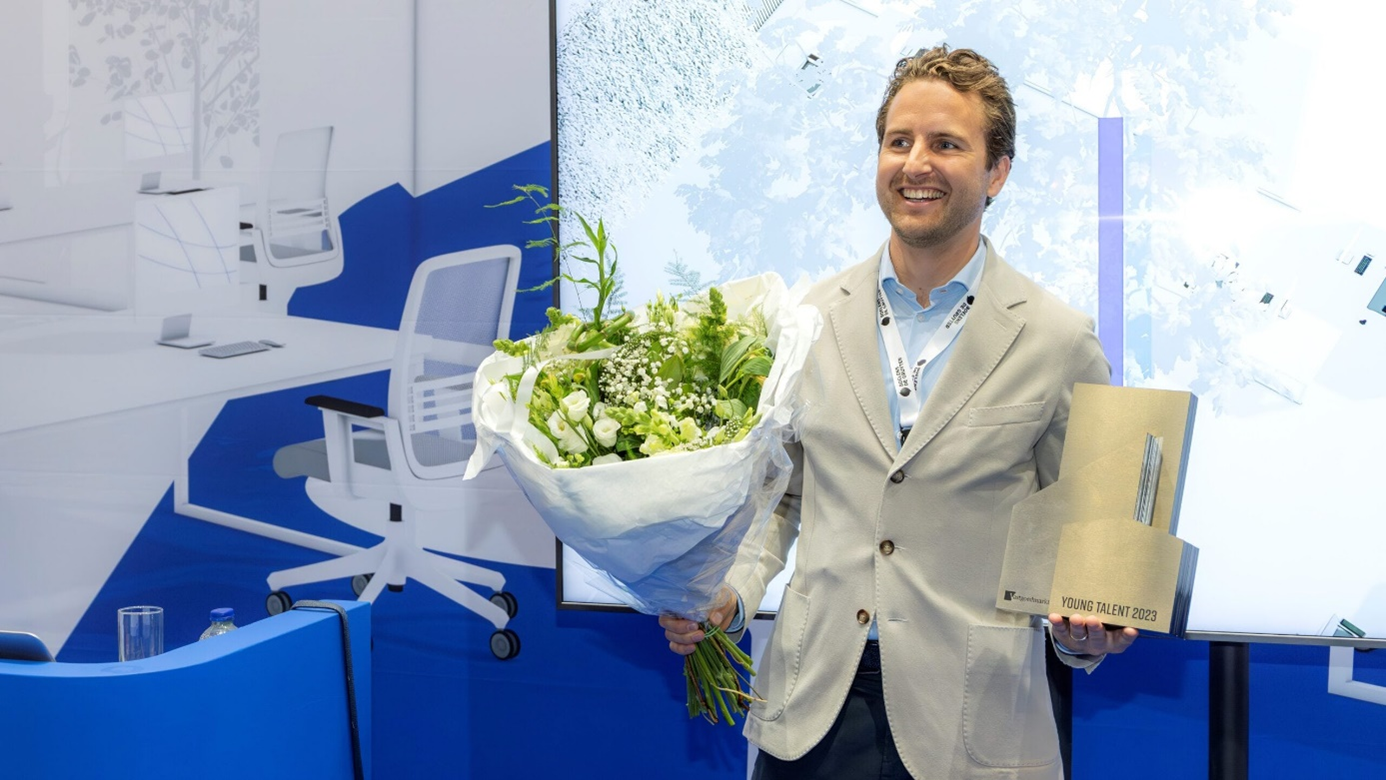 Rogier Rombouts, winnaar Young Talent Award 2022/2023.