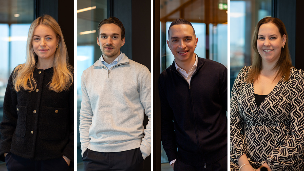 Hannah Rosing, Lennard van den Bergh, Loren Helmig en Lisanne Stel