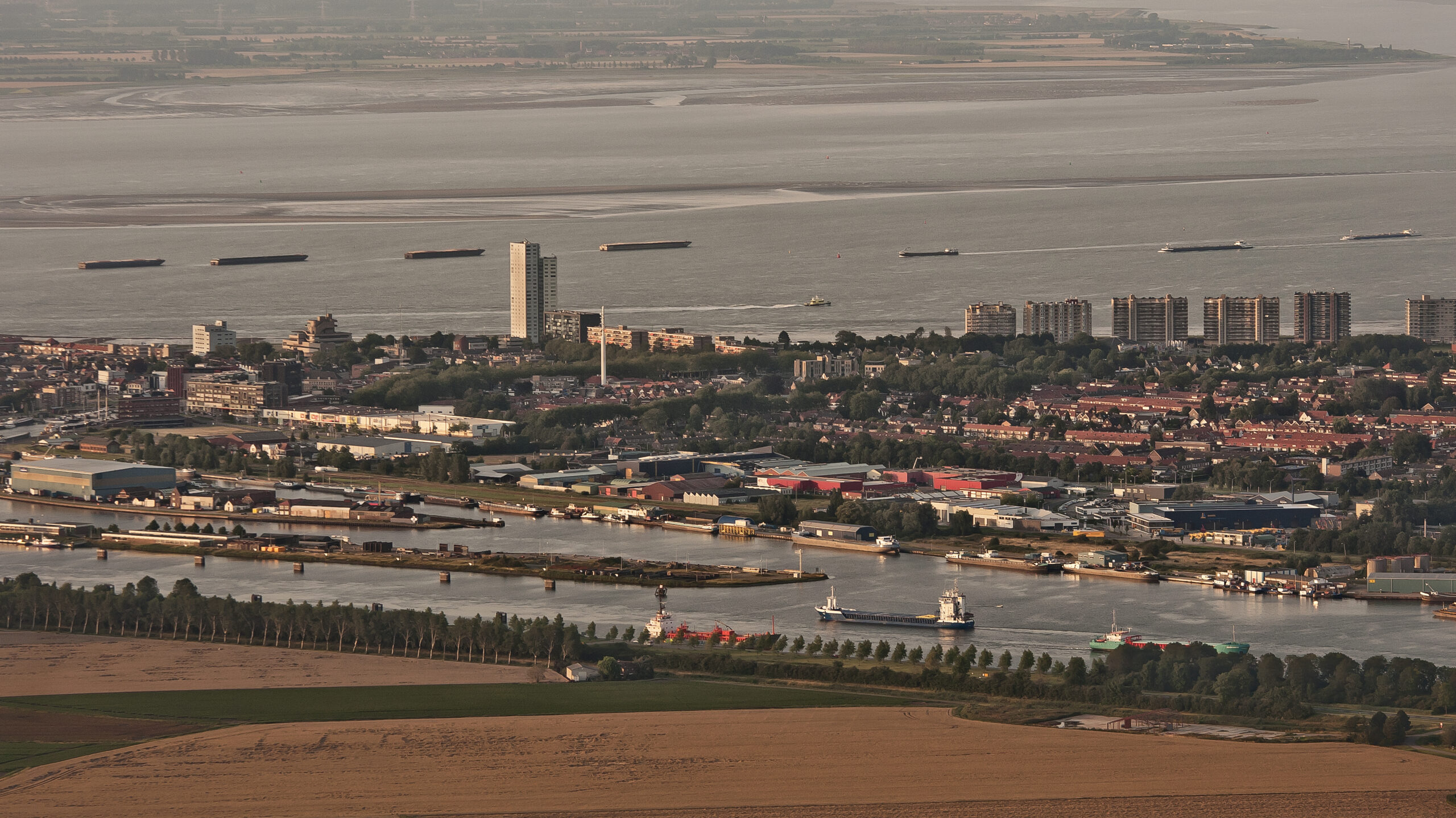 De skyline van Terneuzen