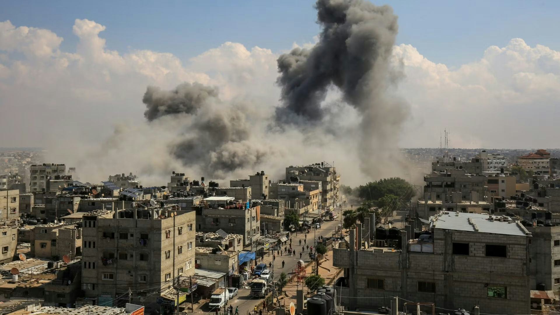 De stad Rafah in Gaza, 10 oktober 2023. Foto: Anas-Mohammed 