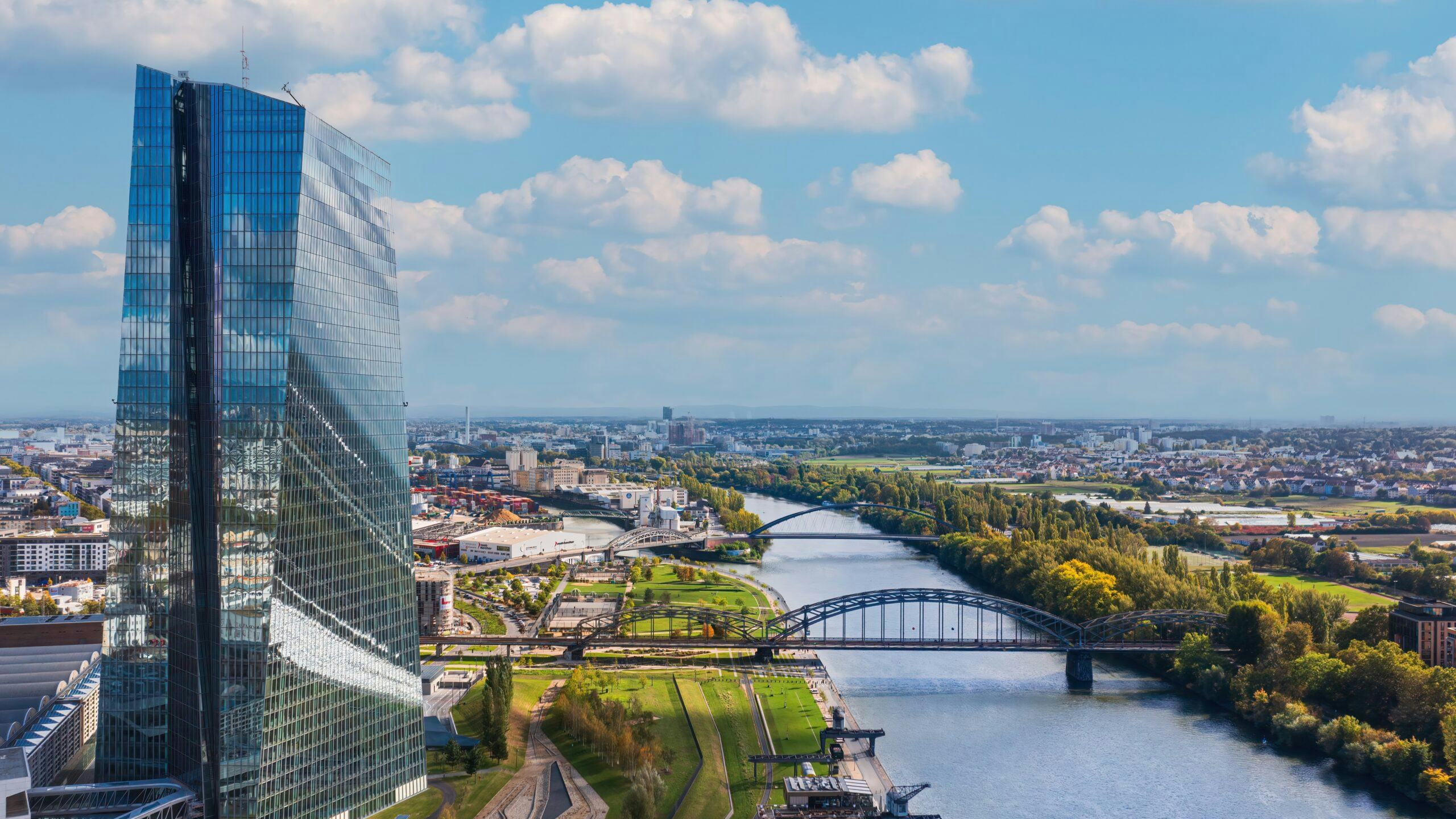 Kantoor van de ECB in Frankfurt