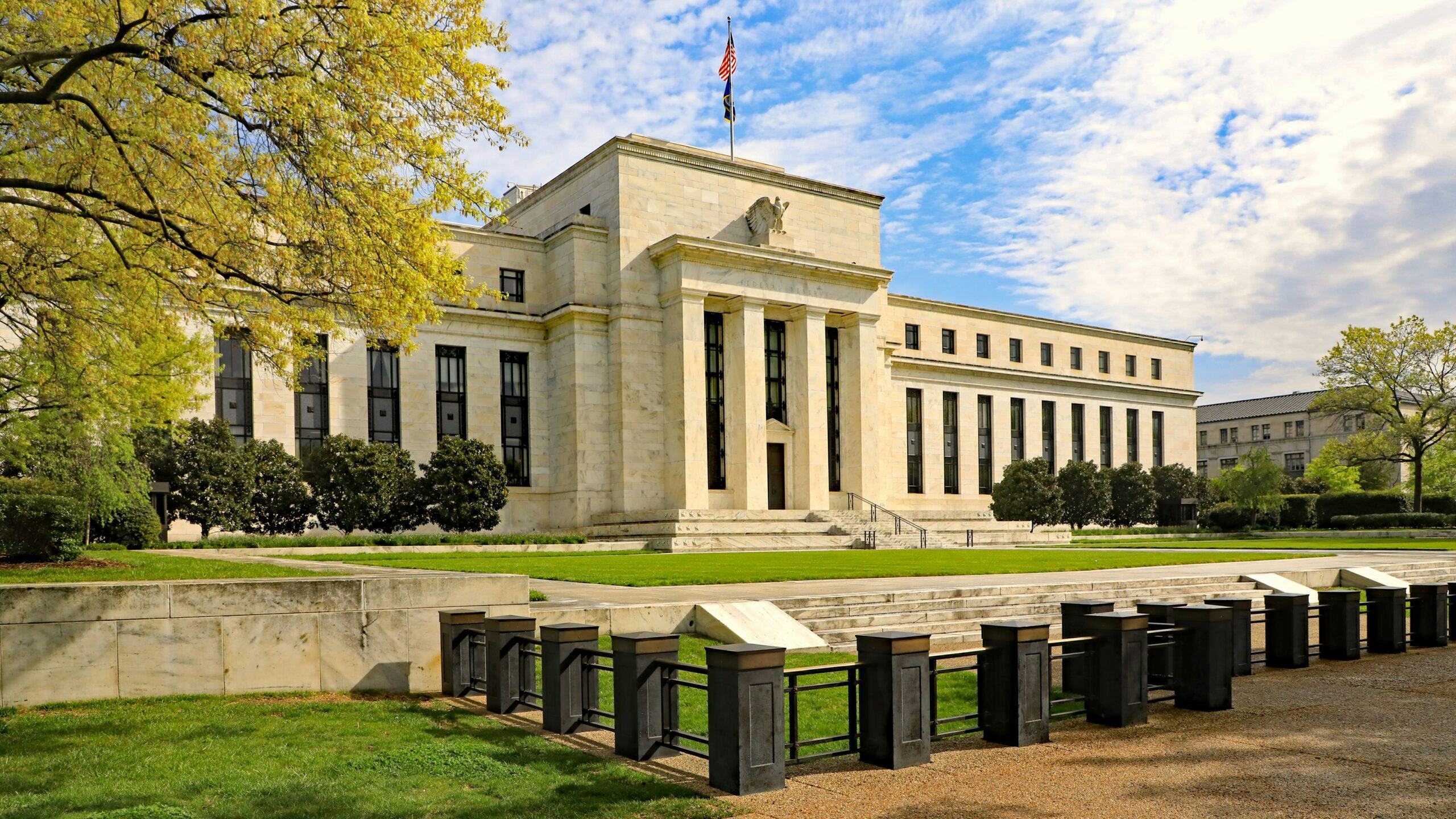 Het gebouw van de Federal Reserve in Washington DC.