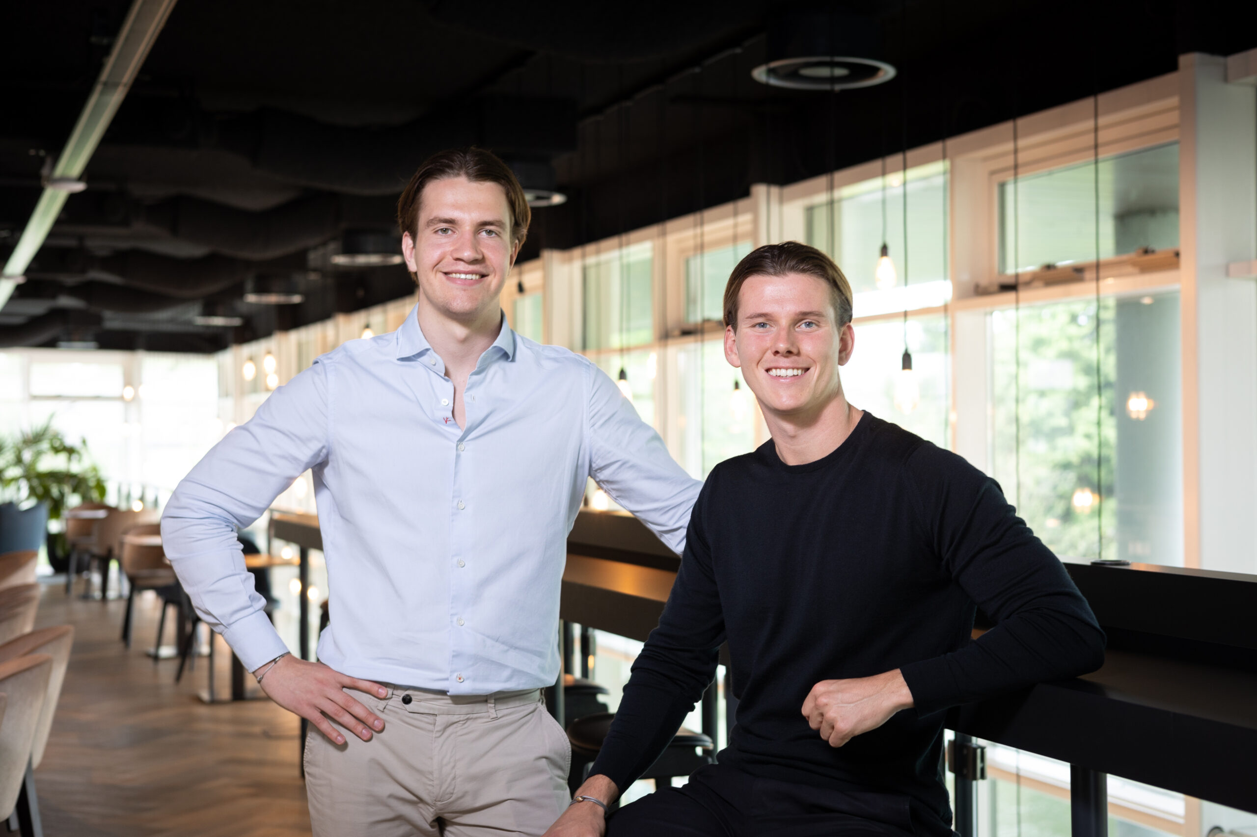 Martijn de Haan (links) en Lukas Kerrebijn van RD Vastgoed. 