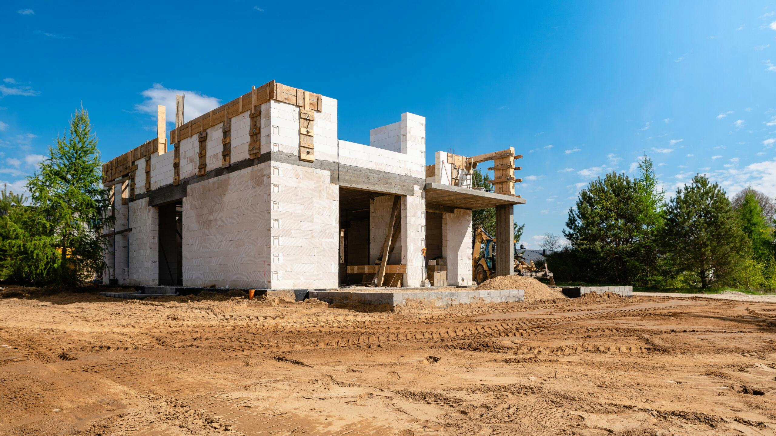 Huis in aanbouw in Duitsland