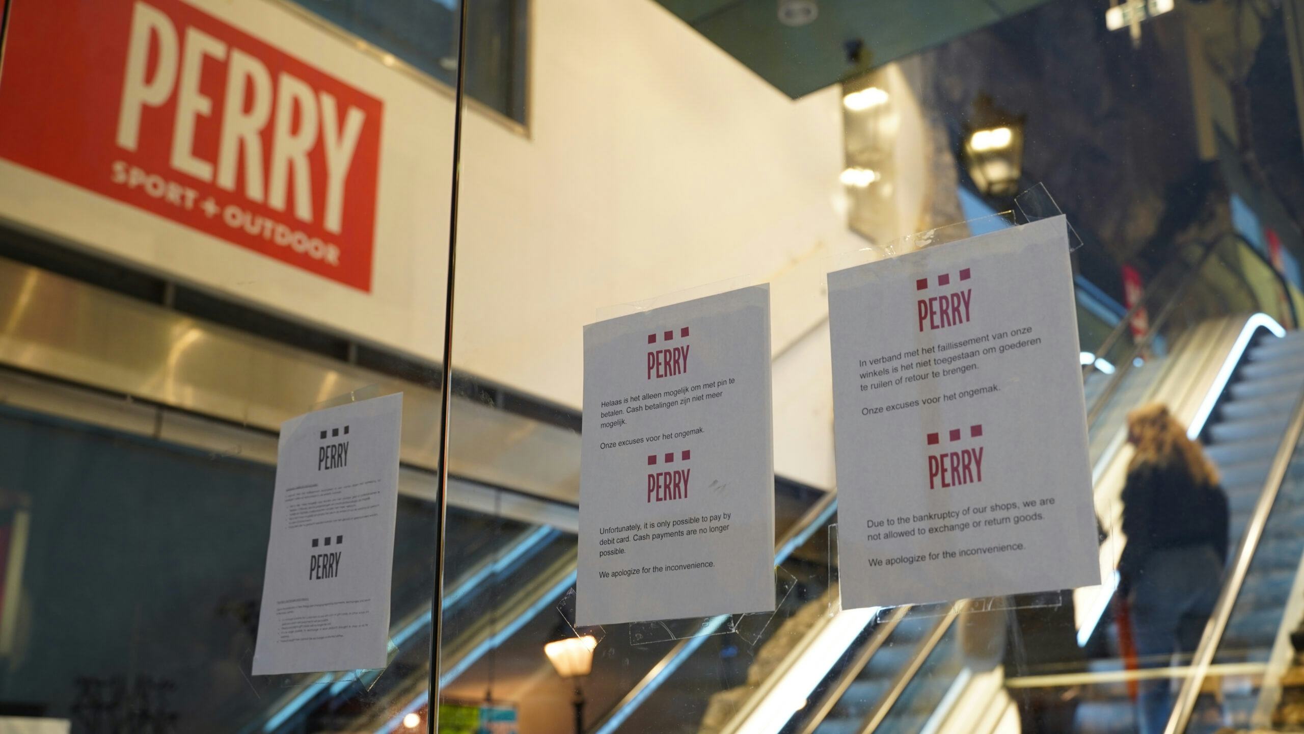 Het moederbedrijf van winkelketen Perry Sport ging in 2023 failliet. Beeld: NMstocks/ Shutterstock.