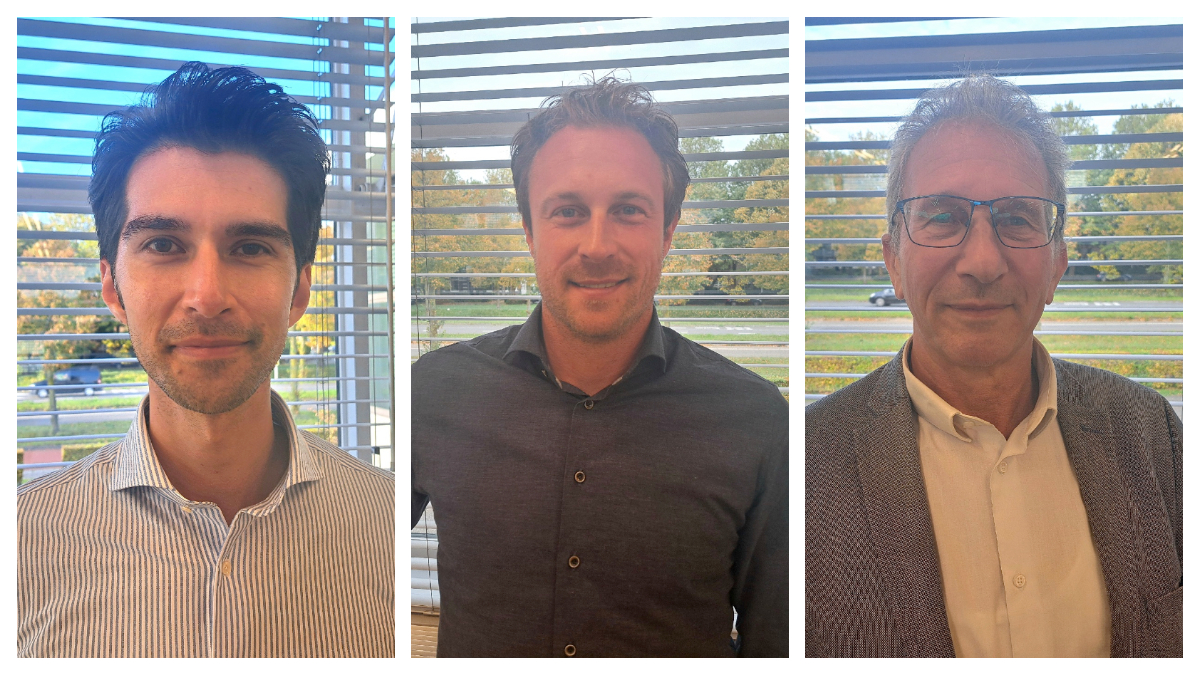 Vlnr: Nick van de Sanden, Michiel van der Velde en René van Zon