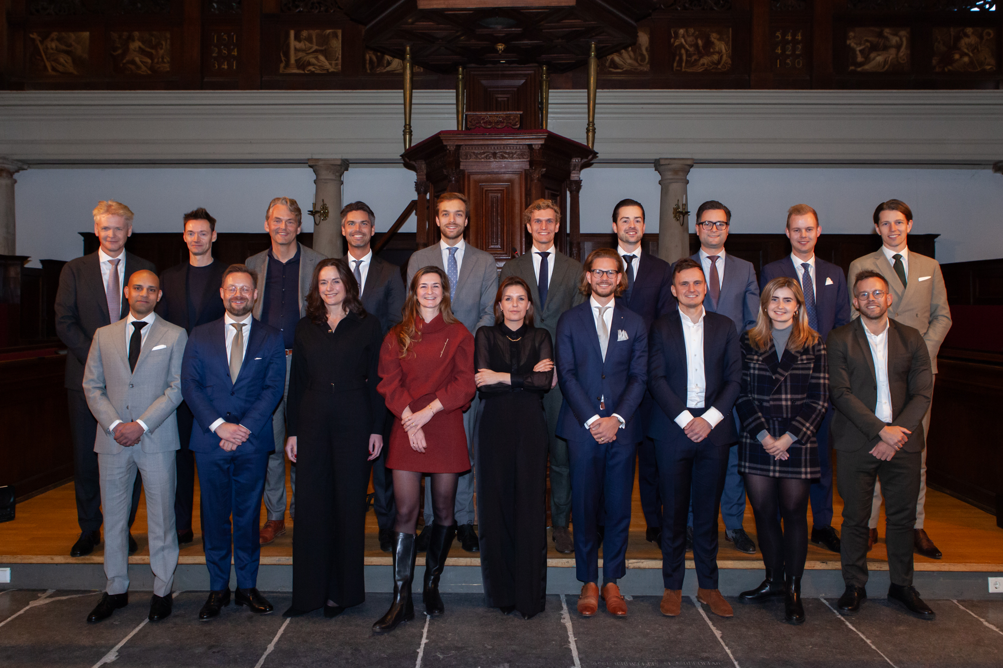 Achterste rij van links naar rechts: Peter Jansen, Johan Spijksma, Rink Drost, Daks-Jan Cornelisse, Daniël Slomp, Dirk Adriaanse, Stefan Suurmond, Jeroen Meester, Ruben Welleweerd, Jacco Groen. 
Voorste rij van links naar rechts: Praveen Kartaram, Sjoerd Hoogeveen, Marianne Langelaar, Kris Valstar, Steffi Beckers, Mick Hoeppertz, Lennart van Plateringen, Luca Sibels, Stijn Clerkx. 