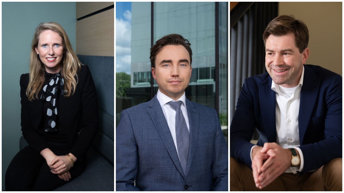 Vlnr: Anneloes van Uhm, Nick Suurmond en Maarten Appels