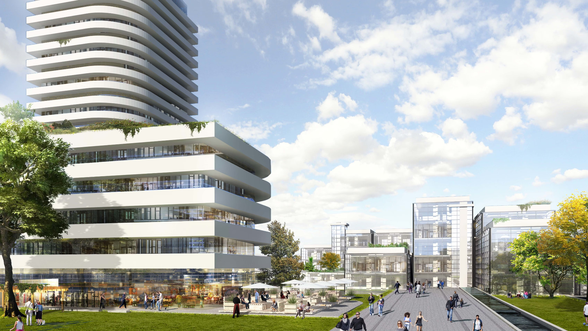 Dat er al jaren plannen worden gemaakt voor het gebied blijkt uit deze impressie uit 2017