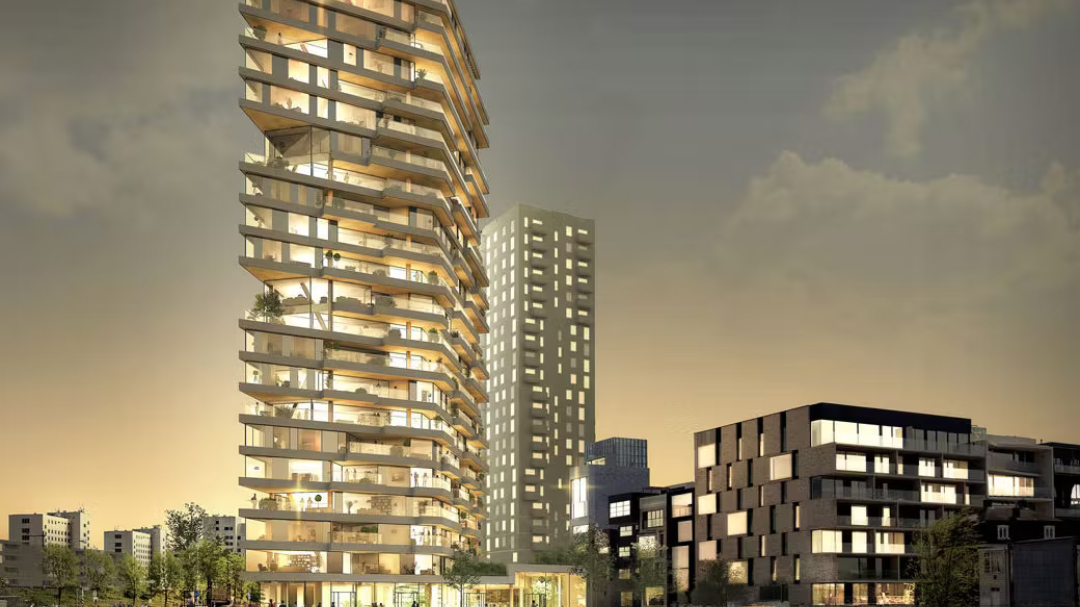 Pioniersproject HAUT: Amsterdam heeft al langer houtbouwambities vastgelegd in een convenant met marktpartijen. Foto Team V Architecten