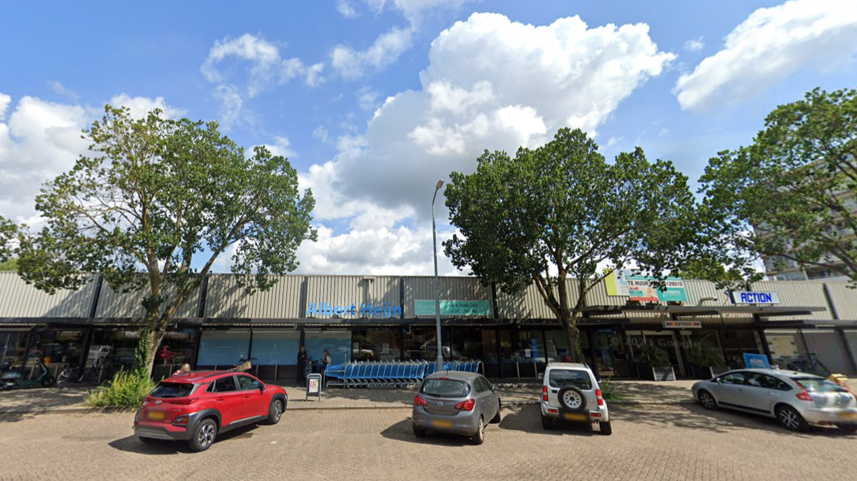 Winkelcentrum Eckart in Eindhoven. Foto: Google Earth