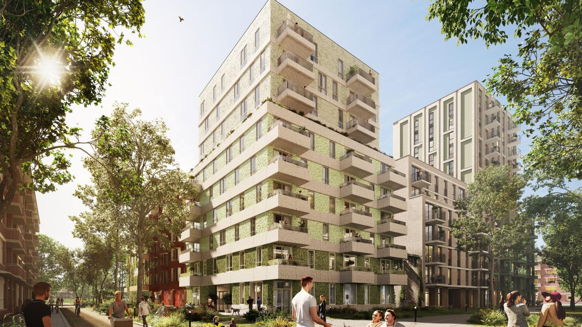 Impressie Bloom Park. Beeld: VolkerWessels