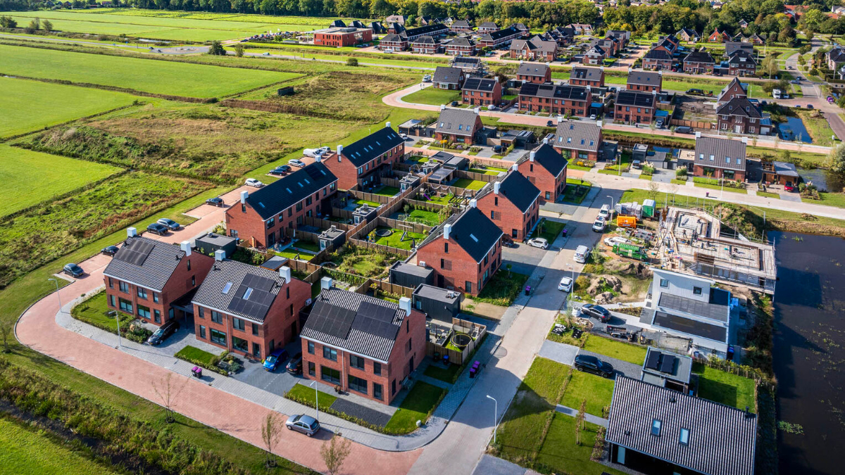 Buurtontwikkeling in Gorredijk. Afbeelding via LinkedIn pagina van Van Wijnen